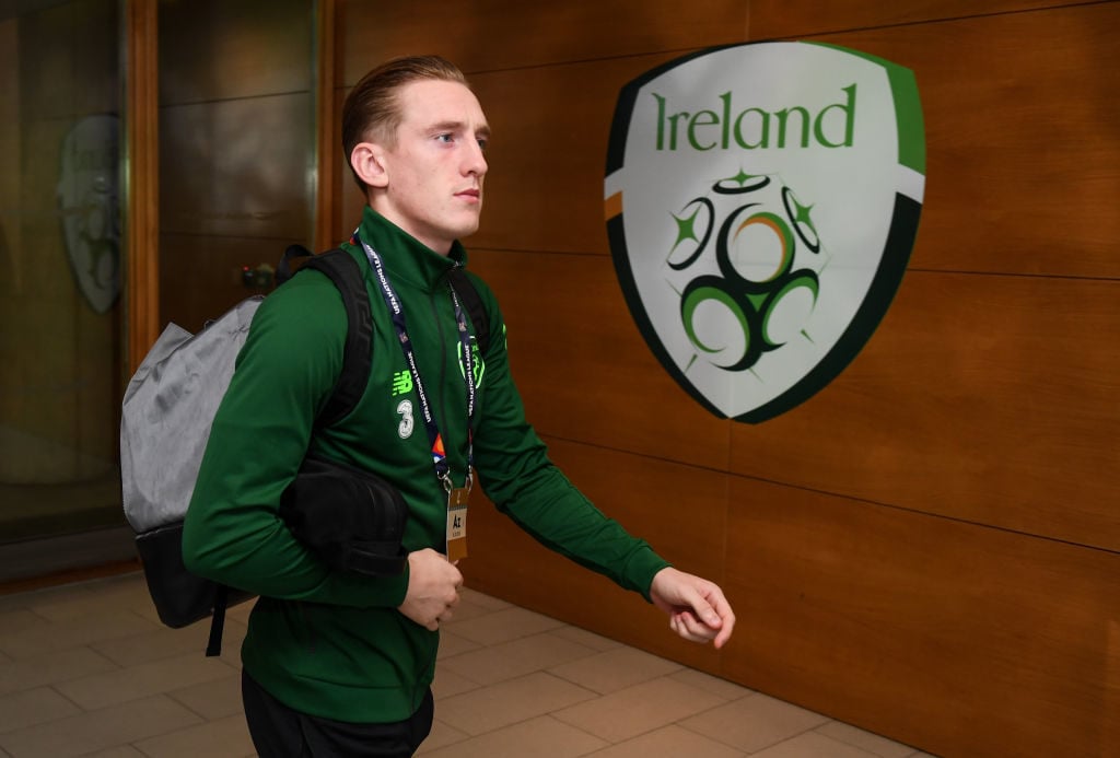 Dublin , Ireland - 16 October 2018; Ronan Curtis of Republic of Ireland arrives prior to the UEFA Nations League B group four match between Republic of Ireland and Wales at the Aviva Stadium in Dublin. (Photo By Stephen McCarthy/Sportsfile via Getty Images)