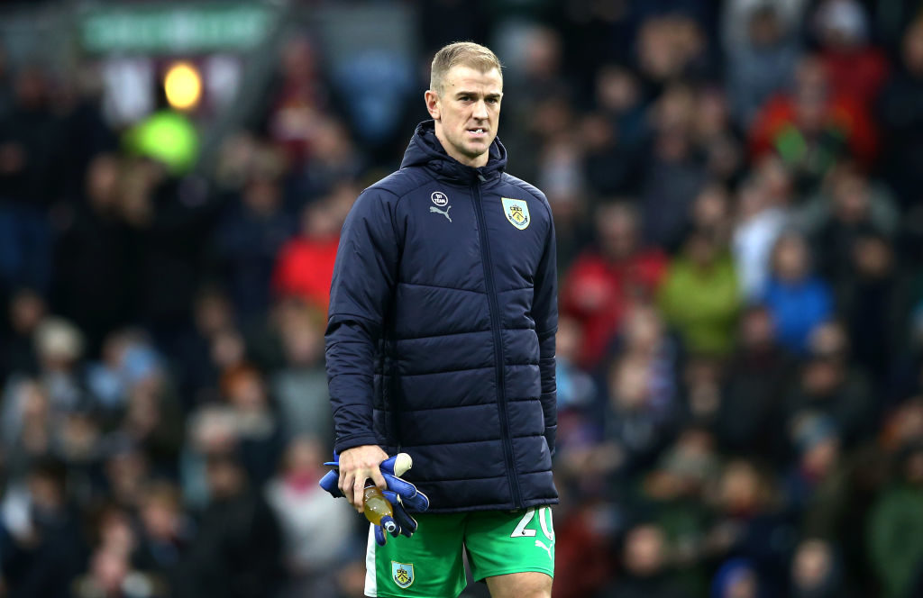 BURNLEY, ENGLAND - DECEMBER 30:  Joe Hart of Burnley looks on prior to the Premier League match between Burnley FC and West Ham United at Turf Moor on December 29, 2018 in Burnley, United Kingdom.  (Photo by Jan Kruger/Getty Images)