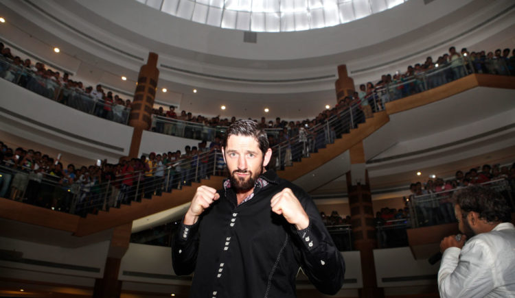 Wade Barrett shows off his love for PNE at WWE's WrestleMania