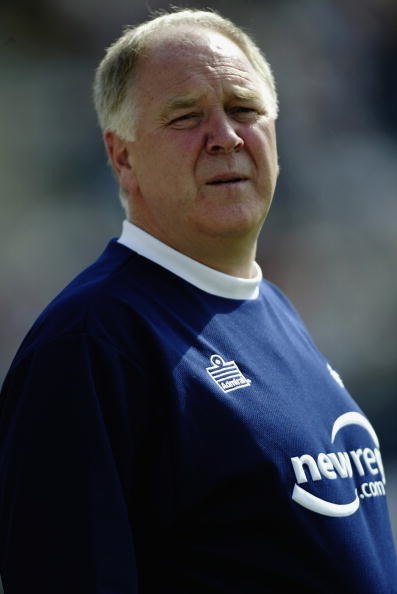 Preston North End manager Craig Brown looks on
